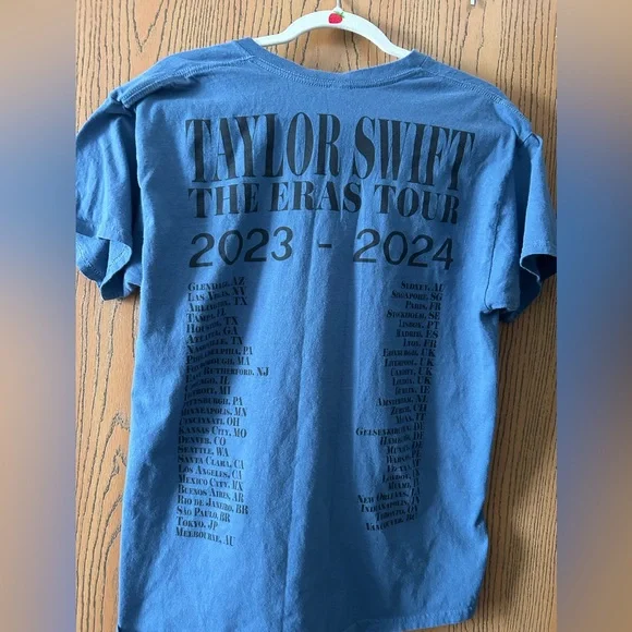 Taylor Swift Blue Graphic Tee - The Eras Tour - Picture 2 of 2